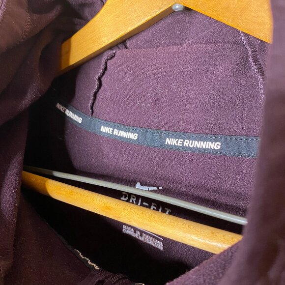 Comfy Cozy Fleece Lined Eggplant Purple Nike Active Wear Women’s Jacket 3XL - Picture 4 of 8